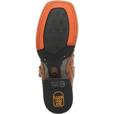 Dan Post Men's Alamosa Full Quill Ostrich Square Toe Boots - Bay Apache 4 DP4874_7_D  - from alligatorwarehouse.com