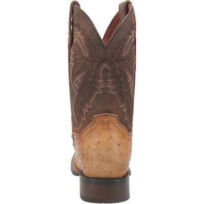 Dan Post Men's Alamosa Full Quill Ostrich Square Toe Boots - Sand 6 DP3876_7_D  - from alligatorwarehouse.com