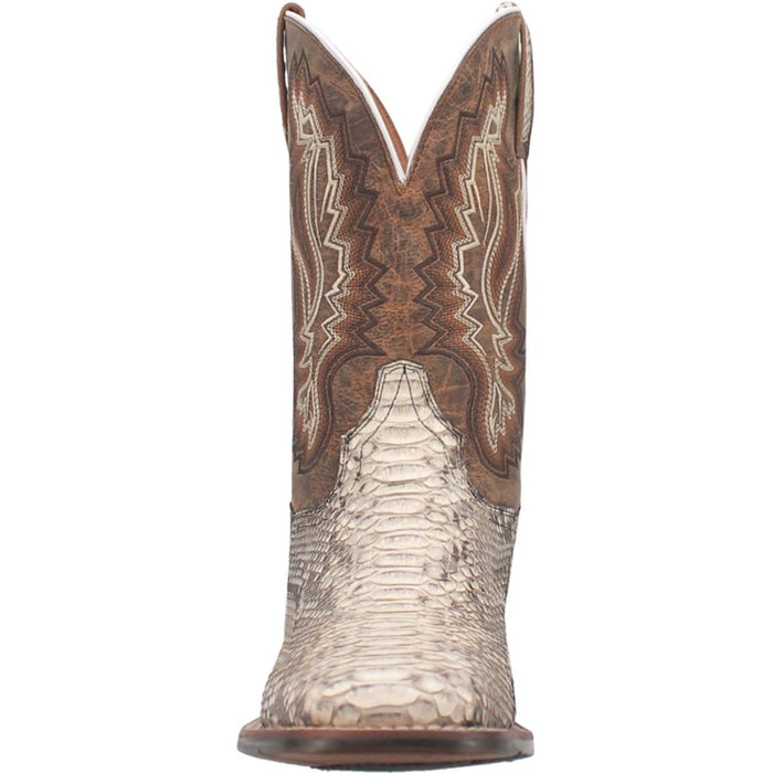 Dan Post Men's Brutus Python Snakeskin Square Toe Boots - Natural Dan Post Men's Brutus Python Snakeskin Square Toe Boots - Natural