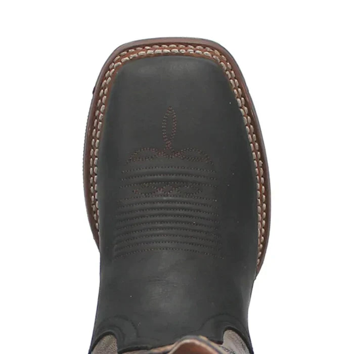 Dan Post Men's Deuce Genuine Leather Square Toe Boots - Black 5 DP4558_7_D  - from alligatorwarehouse.com