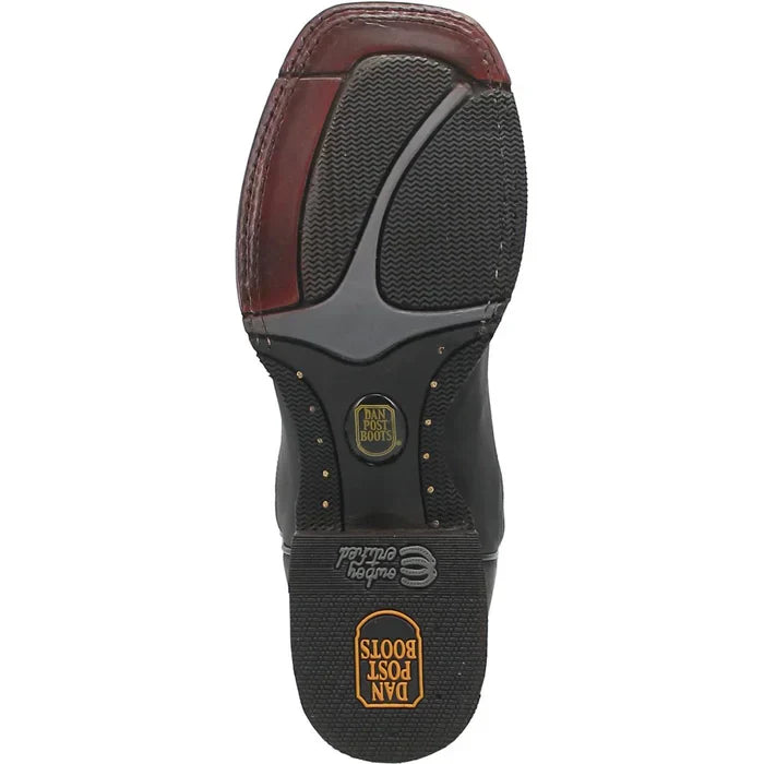 Dan Post Men's Deuce Genuine Leather Square Toe Boots - Black 4 DP4558_7_D  - from alligatorwarehouse.com