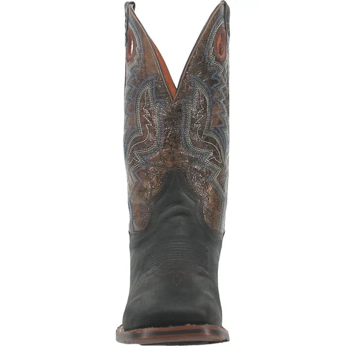 Dan Post Men's Deuce Genuine Leather Square Toe Boots - Black 6 DP4558_7_D  - from alligatorwarehouse.com