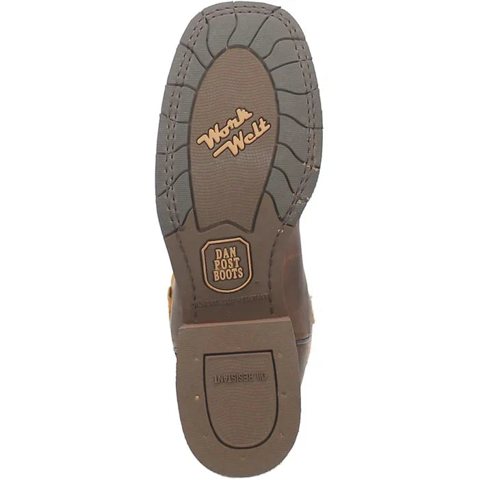 Dan Post Men's Leather Square Toe Boots - Tan Dan Post Men's Leather Square Toe Boots - Tan