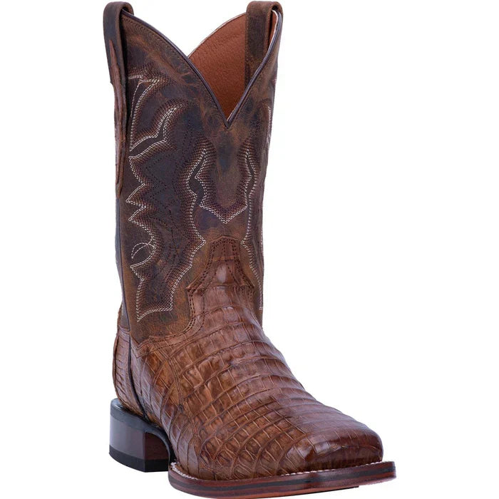 Dan Post Men's Kingsly Genuine Caiman Belly Square Toe Boots - Bay Apache Dan Post Men's Kingsly Genuine Caiman Belly Square Toe Boots - Bay Apache