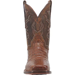 Dan Post Men's Kingsly Genuine Caiman Belly Square Toe Boots - Bay Apache