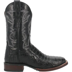 Dan Post Men's Kingsly Genuine Caiman Belly Square Toe Boots - Black