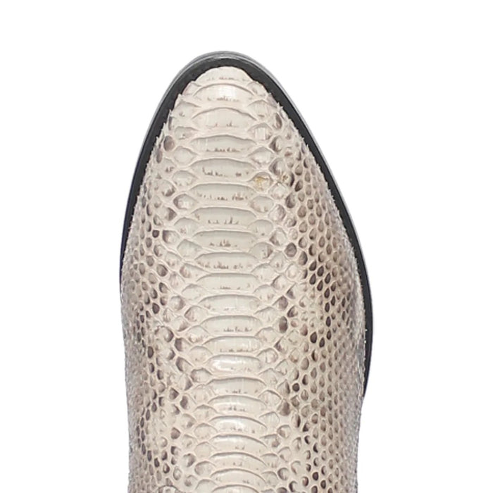 Dan Post Men's Manning Python Snakeskin Round Toe Boots - Natural 3 DP3036_7_D  - from alligatorwarehouse.com
