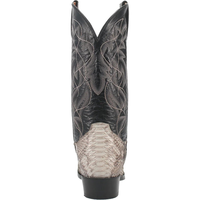Dan Post Men's Manning Python Snakeskin Round Toe Boots - Natural 5 DP3036_7_D  - from alligatorwarehouse.com