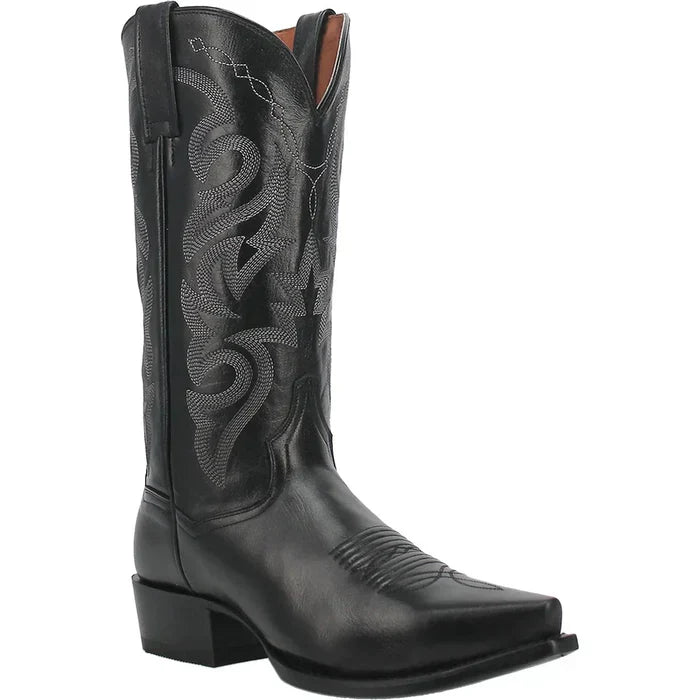 Dan Post Men's Milwaukee Leather Snip Toe Boots - Black 1 DP2110R_7_D  - from alligatorwarehouse.com