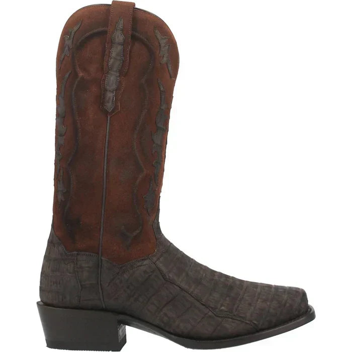 Dan Post Men's Stalker Genuine Caiman Belly Square Toe Boots - Brown Dan Post Men's Stalker Genuine Caiman Belly Square Toe Boots - Brown