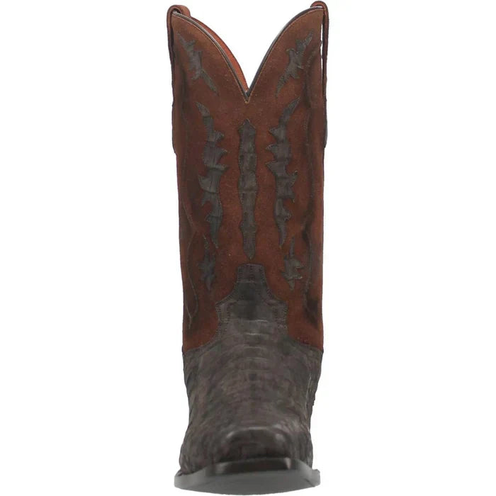 Dan Post Men's Stalker Genuine Caiman Belly Square Toe Boots - Brown Dan Post Men's Stalker Genuine Caiman Belly Square Toe Boots - Brown