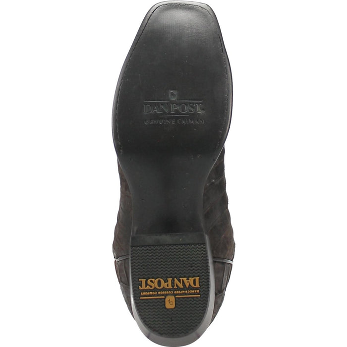 Dan Post Men's Kingsly Genuine Caiman Belly Square Toe Boots - Bay Apache 5 DP4807_7_D  - from alligatorwarehouse.com