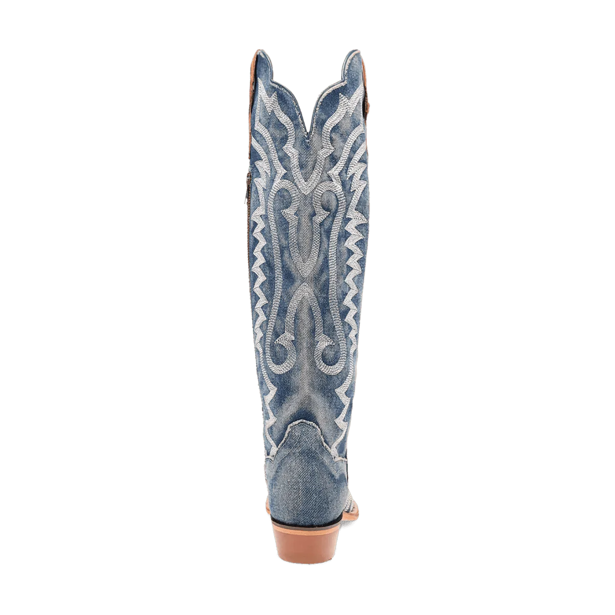 Dan Post Women's Denim Darlin Snip Toe Leather Tall Boots - Blue 8 DP5108_6_M  - from alligatorwarehouse.com