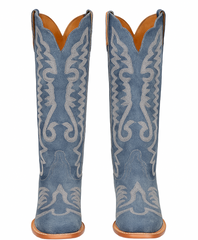 Dan Post Women's Denim Darlin Zipper Snip Toe Boots