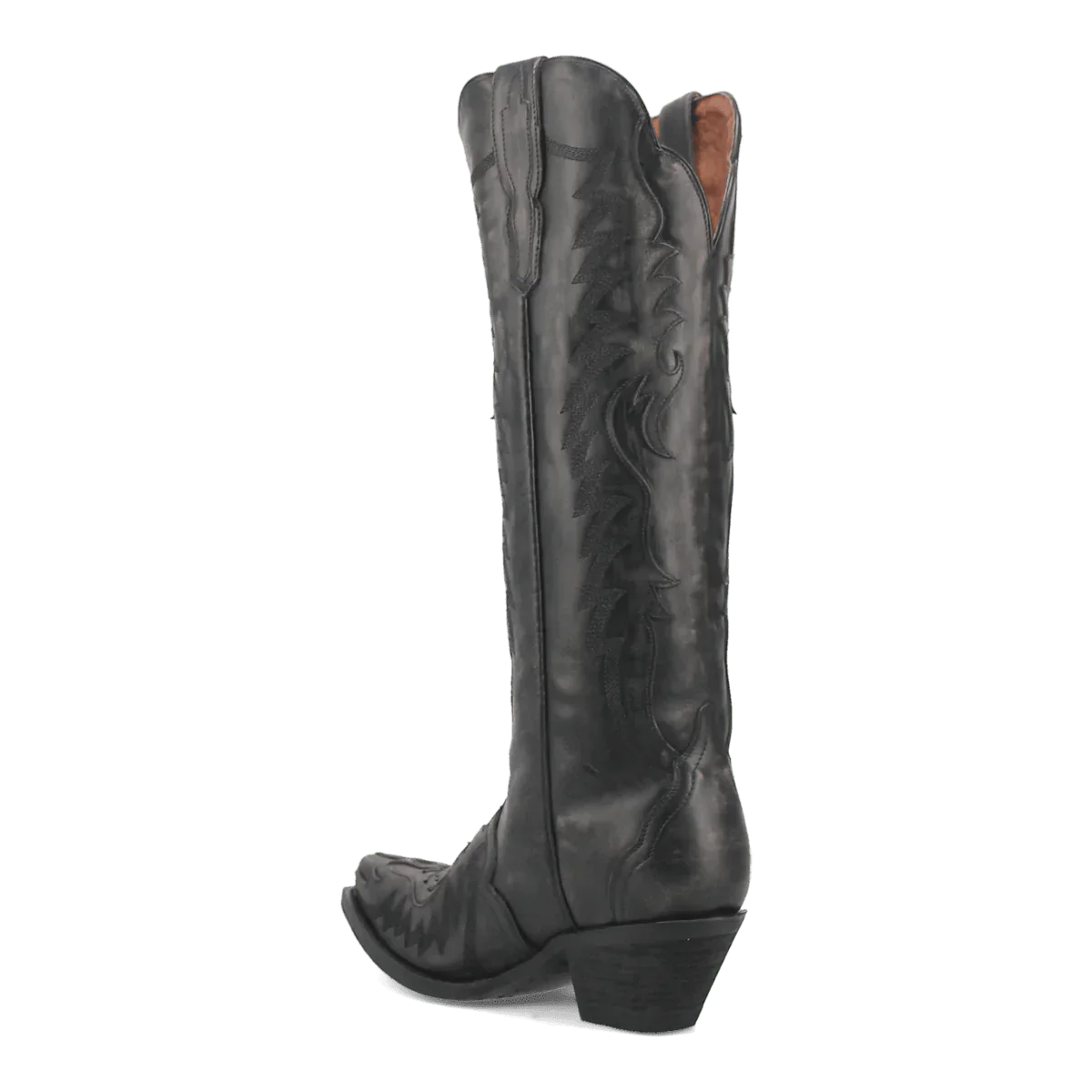 Dan Post Women's Hallie Snip Toe Leather Tall Boots - Black 7 DP4027_6_M  - from alligatorwarehouse.com