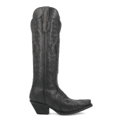 Dan Post Women's Hallie Snip Toe Leather Tall Boots - Black
