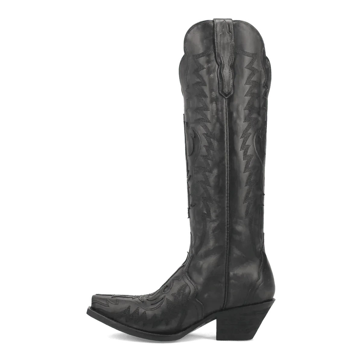 Dan Post Women's Hallie Snip Toe Leather Tall Boots - Black 3 DP4027_6_M  - from alligatorwarehouse.com