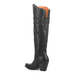 Dan Post Women's Jilted Snip Toe Leather Tall Boots - Black