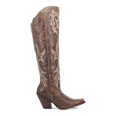Dan Post Women's Jilted Snip Toe Leather Tall Boots - Brown