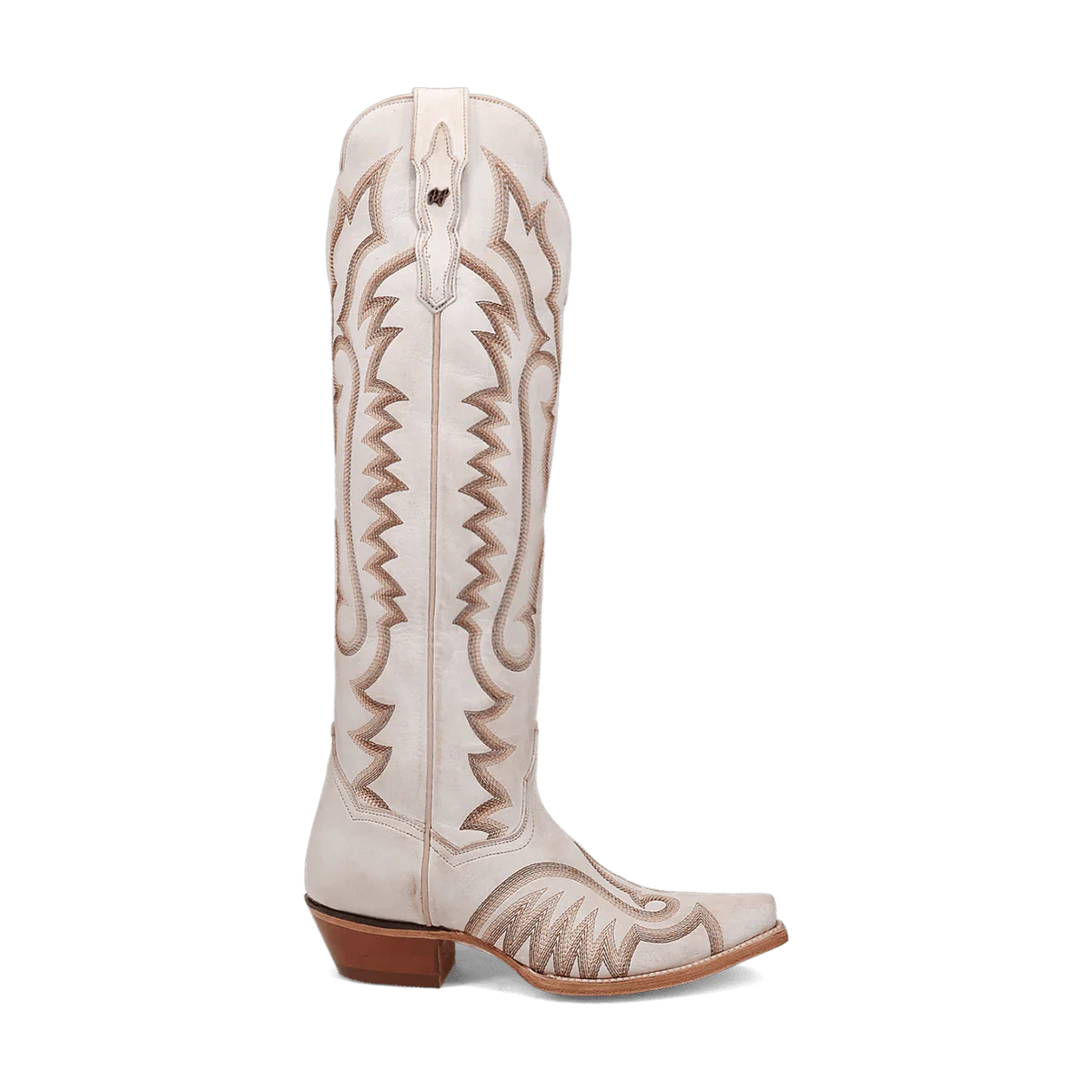 Dan Post Women's Josie Snip Toe Leather Tall Boots - White 2 DP5107_6_M  - from alligatorwarehouse.com