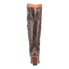 Dan Post Women's Kommotion Snip Toe Leather Tall Boots - Chocolate