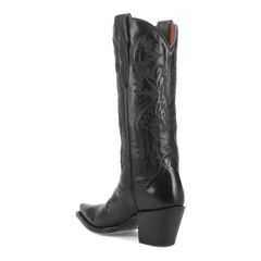 Dan Post Women's Maria Snip Toe Leather Boots - Black