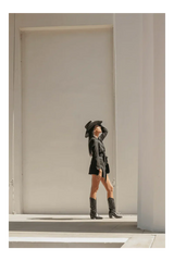 Dan Post Women's Maria Snip Toe Leather Boots - Black