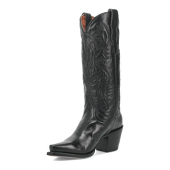 Dan Post Women's Maria Snip Toe Leather Boots - Black