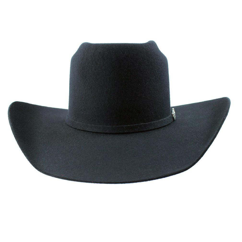 Cuernos Chuecos 6X Black Brick Crown Felt Hat