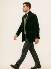 Emerald Velvet Roderick Smoking Jacket – Luxurious Men's Wear