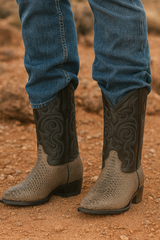 Men's Los Altos Python J-Toe Boots - Rustic