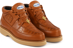 Men's Wild West Boots Caiman and Smooth Ostrich Skin Shoe 2ZA052803