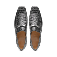 Marco Di Milano Fabro Caiman Bit Loafers Gray