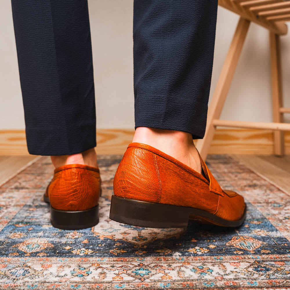 Marco_Di_Milano Fangio Cognac Leather Luxury Shoe