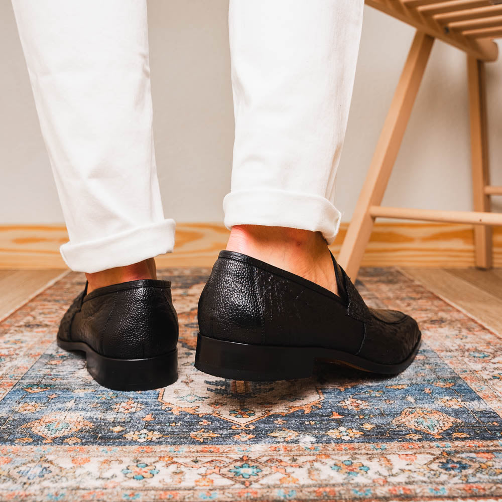 Marco_Di_Milano Fangio Black Leather Luxury Shoe