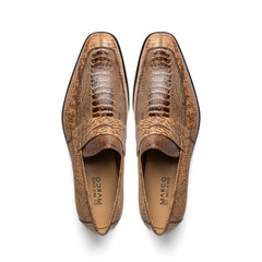 Marco Di Milano Fangio Ostrich Penny Loafers Rust Orix