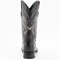 Ferrini Jesse Men's Print Alligator Boots Handcrafted Black