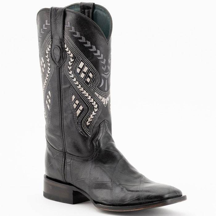 Ferrini Mustang Men's Print Alligator Boots Handcrafted Brown 1   - from alligatorwarehouse.com