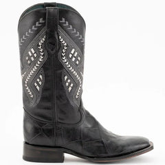 Ferrini Jesse Men's Print Alligator Boots Handcrafted Black