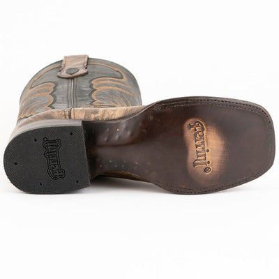 Ferrini Men's Hunter Square Toe Boots Handcrafted - Oak 5   - from alligatorwarehouse.com