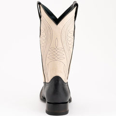 Ferrini Men's Blaze Leather Narrow Square Toe Boots Handcrafted - Black