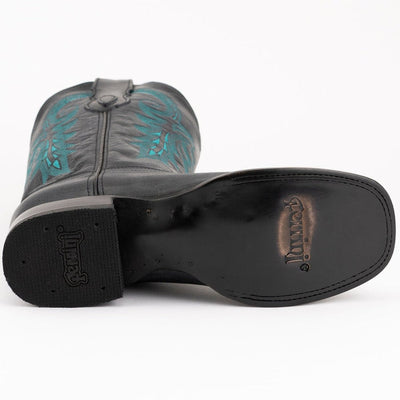 Ferrini Men's Blaze Leather Square Toe Boots Handcrafted - Black 5   - from alligatorwarehouse.com