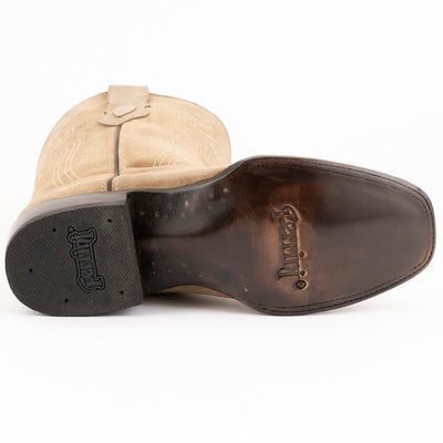 Ferrini Men's Roughrider Narrow Square Toe Boots Handcrafted - Taupe 5   - from alligatorwarehouse.com