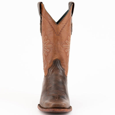 Ferrini Men's Santa Fe Leather Boots Handcrafted - Chocolate 5   - from alligatorwarehouse.com
