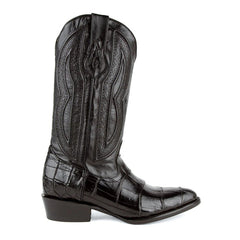 Ferrini Men's Stallion Alligator Belly Boots Round Toe Black