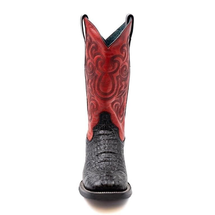 Ferrini Stampede Men's Print Crocodile Boots Handcrafted Sport Rust Ferrini Stampede Men's Print Crocodile Boots Handcrafted Sport Rust