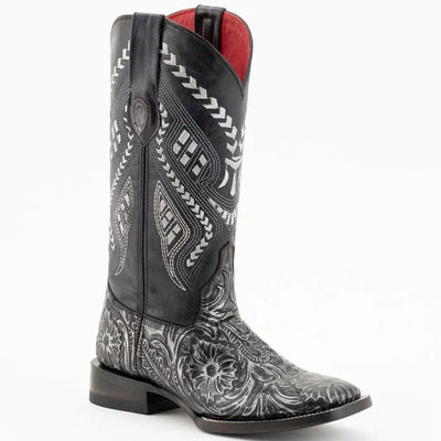 Ferrini Women's Cleopatra Square Toe Boots Handcrafted - Silver 8389334 5 83893-34-065-B  - from alligatorwarehouse.com