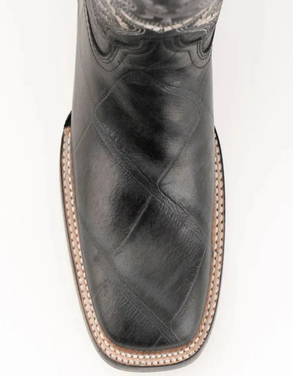 Ferrini Women's Jesse Square Toe Boots Alligator Print - Black 2 43593-04-090-D  - from alligatorwarehouse.com