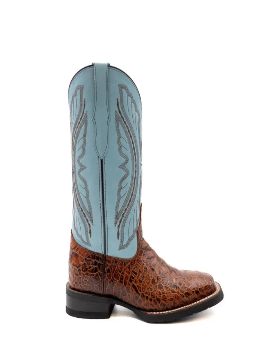 Ferrini Women's Kai Square Toe Boots Turtle Print - Light Brown 1 92593-61-060-B  - from alligatorwarehouse.com