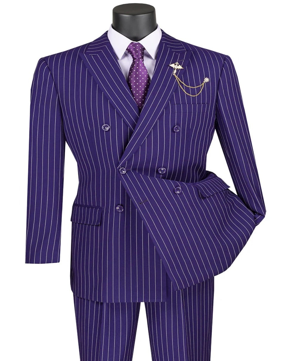 1920s Mens Outfit - 1920s costume Bold Pinstripe Wide Suit